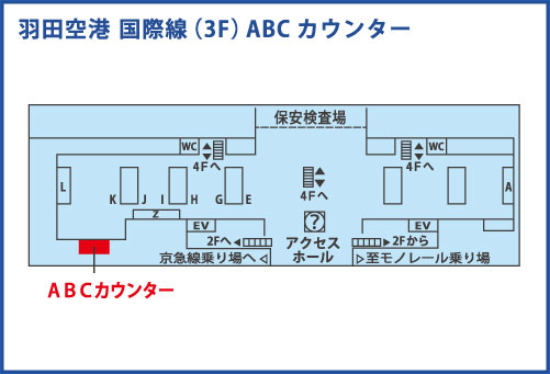 3F JALABC 宅配カウンター